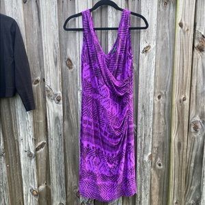 Ralph Lauren purple and black cocktail dress